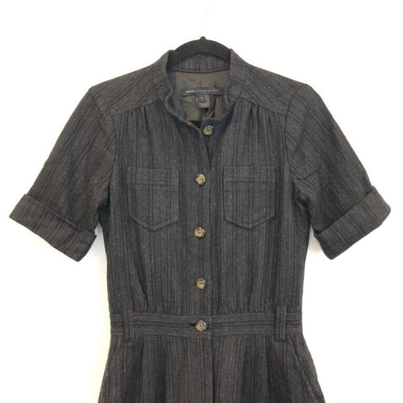 Vintage Marc by Marc Jacob 4 Grey Wool Jumpsuit - Picture 2 of 8